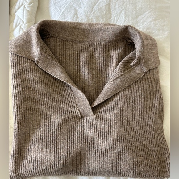 Uniqlo Knit Ribbed Polo Sweater - Picture 5 of 6